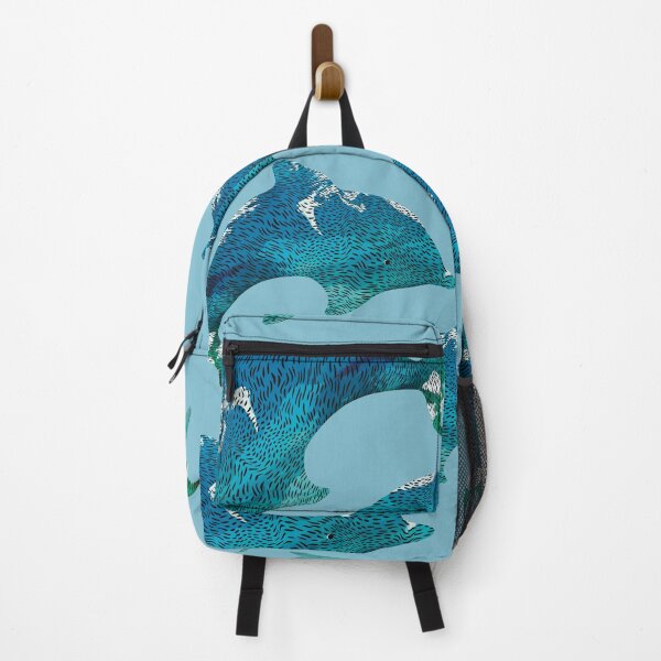 Item preview, Blue Bottlenose Dolphin Ocean Waves designed and sold by Karin Taylor.