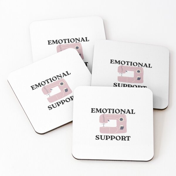Item preview, Emotional Support Sewing Machine Graphic, funny crafter design, instant digital download, PNG SVG, sublimation clipart designed and sold by HandmadebyNina.