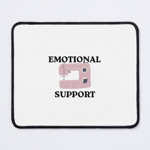 Item preview, Emotional Support Sewing Machine Graphic, funny crafter design, instant digital download, PNG SVG, sublimation clipart designed and sold by HandmadebyNina.