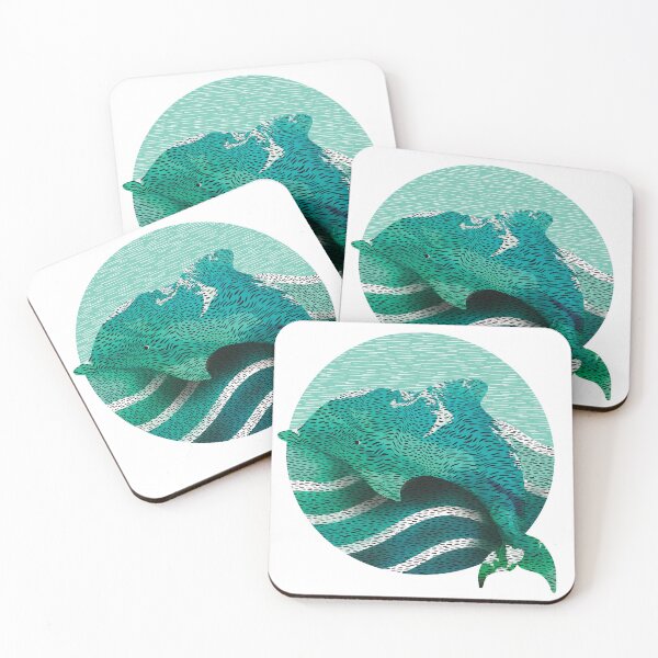 Item preview, Bottlenose Dolphin Swimming in Ocean Waves designed and sold by Karin Taylor.