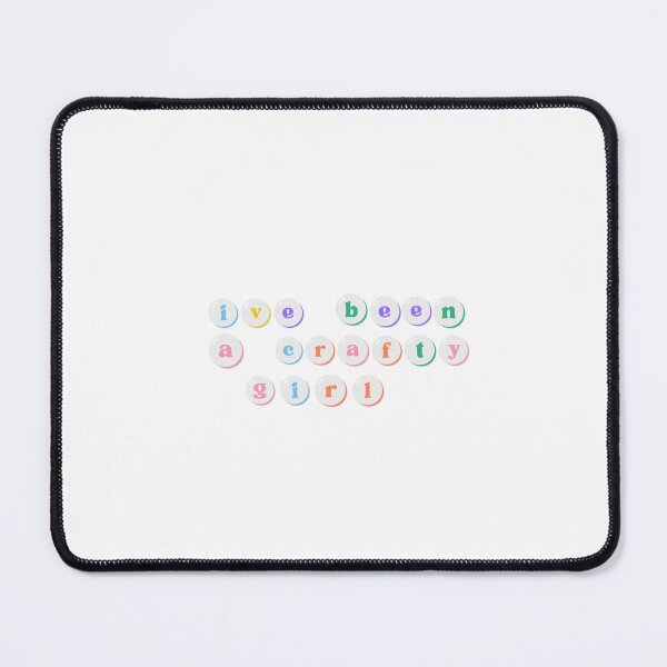Item preview, Crafty Girl Pastel Beaded Letters Art, printable PNG, kawaii bubble letters, scrapbook sticker design, DIY craft quote designed and sold by HandmadebyNina.