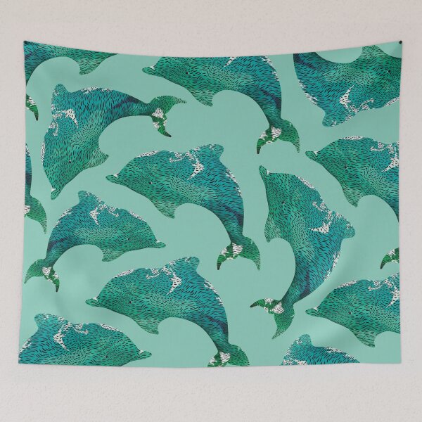 Item preview, Bottlenose Dolphin Swimming in Ocean Waves designed and sold by Karin Taylor.