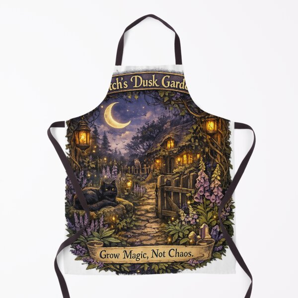 Item preview, Witch’s Dusk Garden – Grow Magic, Not Chaos Cottagecore Shirt designed and sold by Shadowframe Studios.