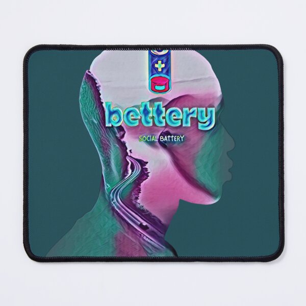 Item preview, Social Battery Low Introvert Surreal Human Profile Landscape Art designed and sold by Dream Weave Studio.