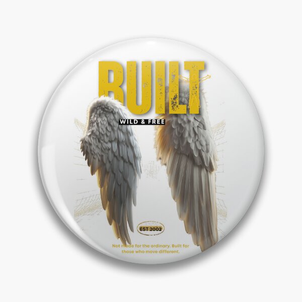 Item preview, Aesthetic Angel Wings Tee | Built for the Wild Vintage Streetwear Shirt designed and sold by RadiantReza.
