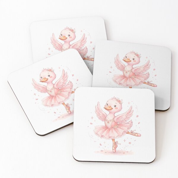 Item preview, Cute Kawaii Ballerina Duck Watercolor designed and sold by naragon4289.