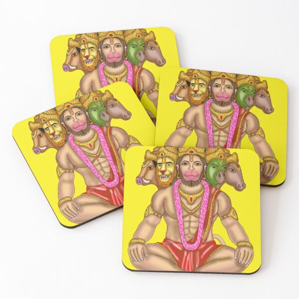 Item preview, Obra de arte de Panchmukhi Hanuman | Pintura digital divina de Hanuman de cinco caras designed and sold by Harshit_Digital_Arts.
