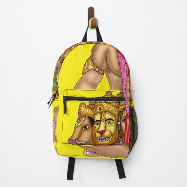 Item preview, Panchmukhi Hanuman Artwork | Divine Five-Faced Hanuman Digital Painting designed and sold by Harshit_Digital_Arts.
