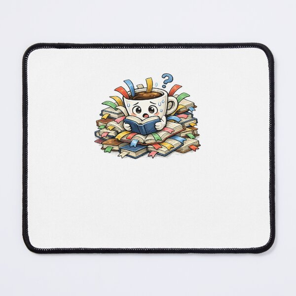Item preview, Lost Bookmark Coffee Cup | Funny Book Lover Reading Illustration designed and sold by ArtPrintPov.
