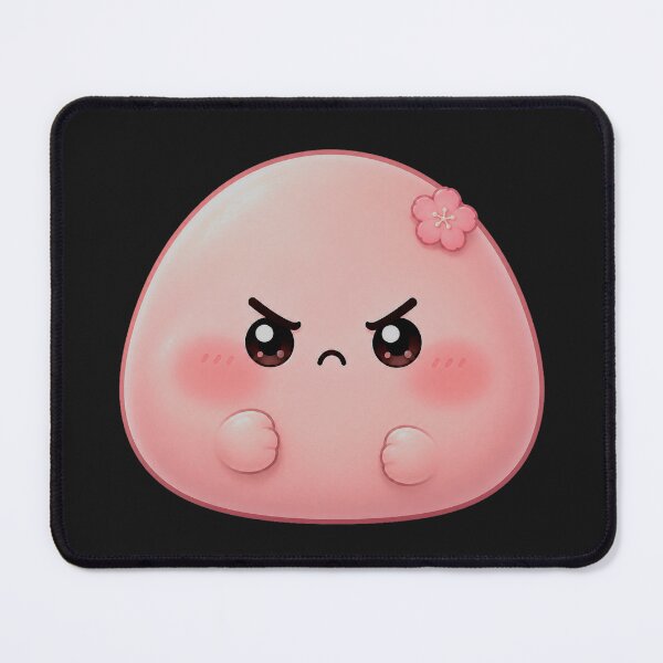 Item preview, Angry Pink Mochi Kawaii Character designed and sold by ImagenFusionP.