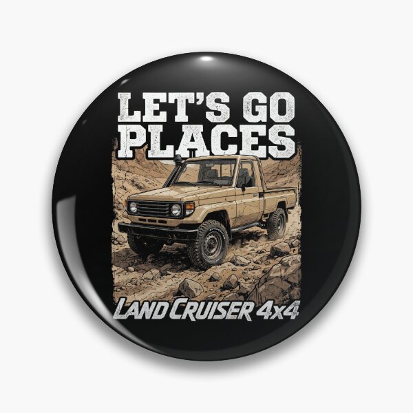 Item preview, Land Cruiser 70 Series Let's Go Places Pick Up Truck 4x4 Off-Road Tan designed and sold by Off-Road-Zone.