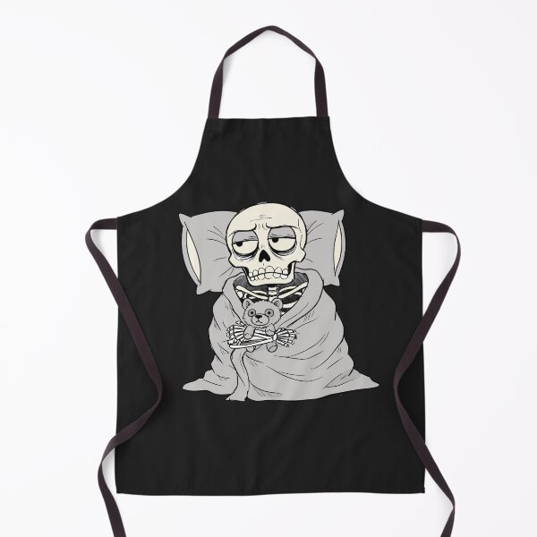 Item preview, Funny Exhausted Skeleton In Bed Insomnia Relatable Meme designed and sold by Cipher & Soul.