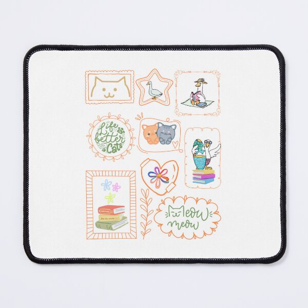 Aperçu de l'œuvre Motifs de cadres mignons à motifs de gribouillis pour t-shirts, casquettes, coques de téléphone et décoration intérieure créée et vendue par MKTreasures.