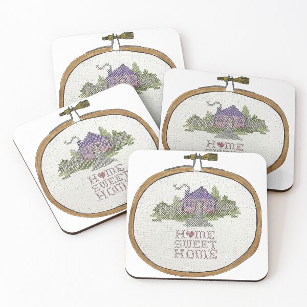 Item preview, Hand Drawn Home Sweet Home Embroidery designed and sold by Lena Draws.