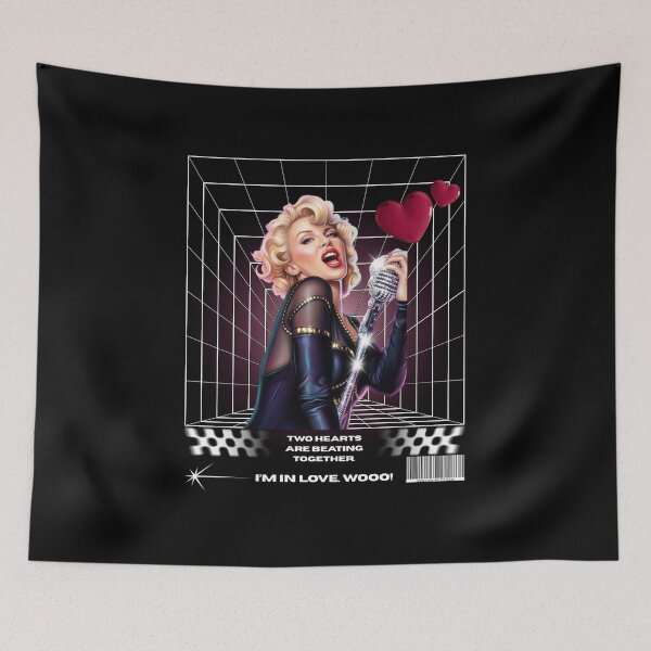Item preview, Kylie Minogue Lovers Ball Retro Grid Portrait designed and sold by RahniNM.