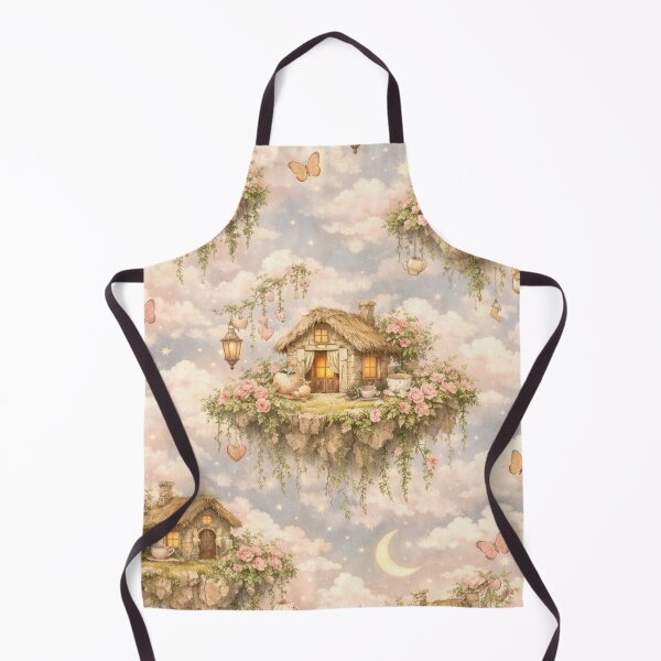 Item preview, Cloud Garden Whispers – Dreamy Cottagecore Seamless Pattern designed and sold by Shadowframe Studios.