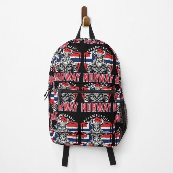 Item preview, Norway Viking Pride With Flag Shield Heritage Roots designed and sold by FreshVibe Prints.