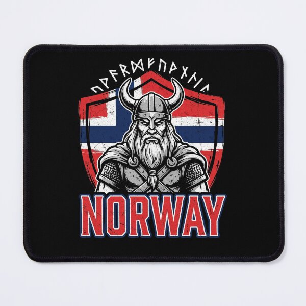 Item preview, Norway Viking Pride With Flag Shield Heritage Roots designed and sold by FreshVibe Prints.