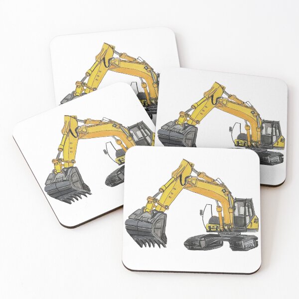 Item preview, Hand Drawn Excavator designed and sold by Lena Draws.