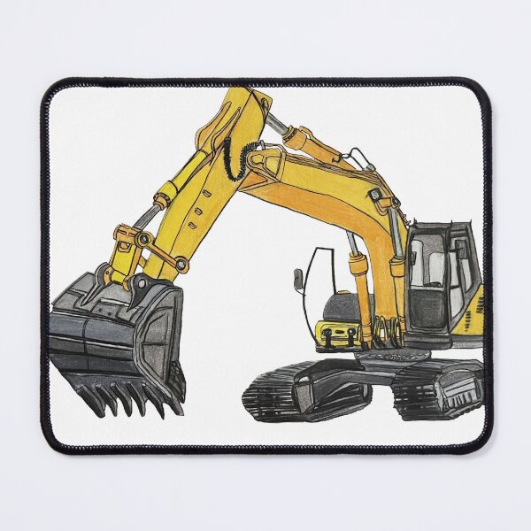 Item preview, Hand Drawn Excavator designed and sold by Lena Draws.