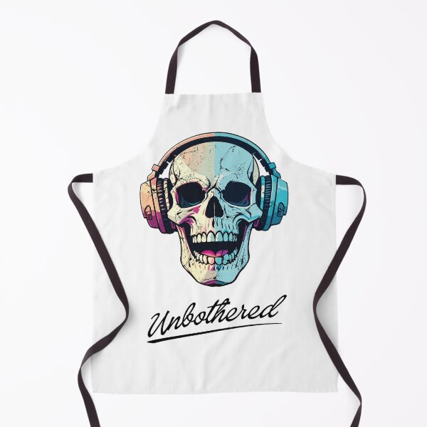 Item preview, Unbothered Skull and Headphones designed and sold by threadsjam.