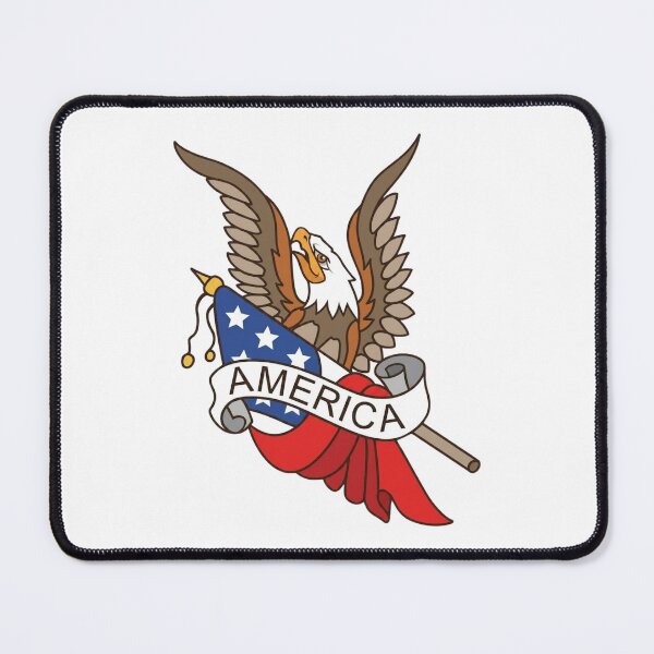 Item preview, Patriotic American Bald Eagle and Flag Emblem designed and sold by interdesigner.