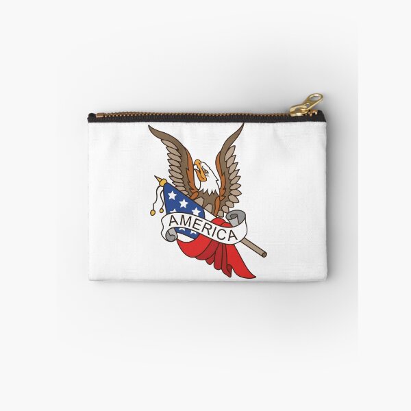 Item preview, Patriotic American Bald Eagle and Flag Emblem designed and sold by interdesigner.