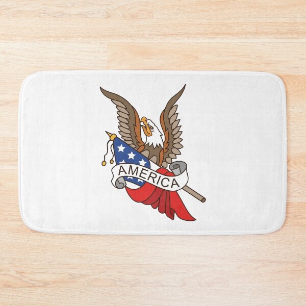 Item preview, Patriotic American Bald Eagle and Flag Emblem designed and sold by interdesigner.