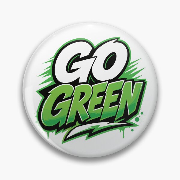 Item preview, GO GREEN for CAMP COLOR WARS designed and sold by KUSTOM CAMP CREATIVES.