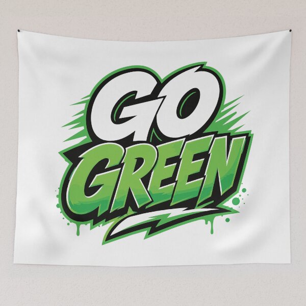 Item preview, GO GREEN for CAMP COLOR WARS designed and sold by KUSTOM CAMP CREATIVES.