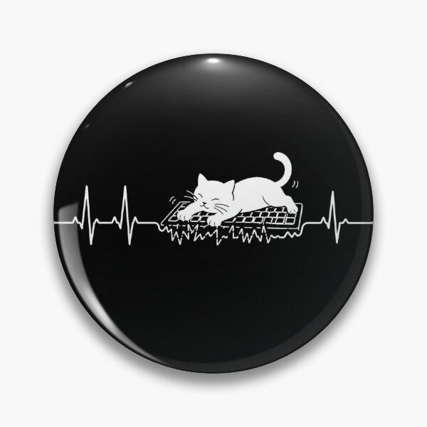 Item preview, ❤️ HEARTBEAT COLLECITON ❤️ - Interrupted by Keyboard Cat - for darker backgrounds designed and sold by WheelieGdArt.