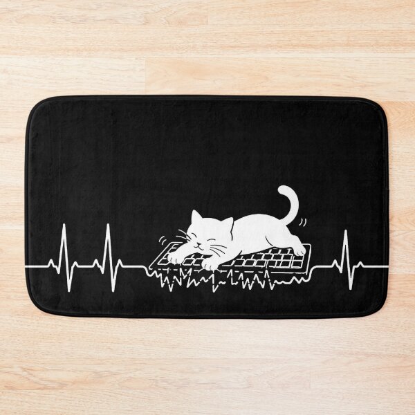 Item preview, ❤️ HEARTBEAT COLLECITON ❤️ - Interrupted by Keyboard Cat - for darker backgrounds designed and sold by WheelieGdArt.