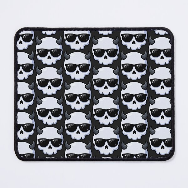 Item preview, Cool Demon Horned Skull Sunglasses Emoji Skater Art designed and sold by Cipher & Soul.