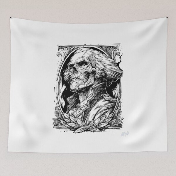 Item preview, Gothic Skull Knight Dark Fantasy Engraving Vintage Tattoo Art Design designed and sold by Mystic & Celestial Art.