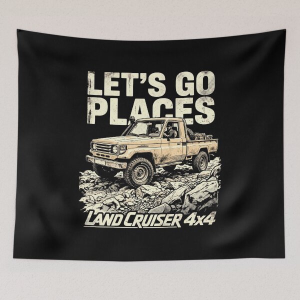 Item preview, Land Cruiser 70 Series Let's Go Places Pick Up Truck Arab style designed and sold by Off-Road-Zone.