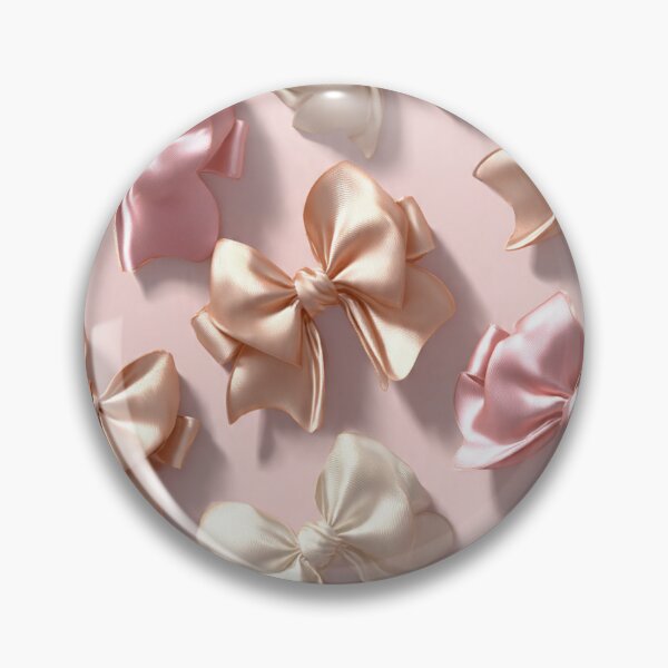 Item preview, Elegant Pink and Ivory Satin Bows – Chic and Luxurious Feminine Background designed and sold by SatinPosterCo.