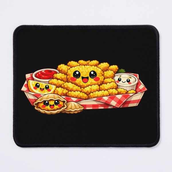 Item preview, National Fried Clam Day Kawaii Fried Clam Basket | Cute Seafood Lover Gift designed and sold by SpEnMa-Holidays.