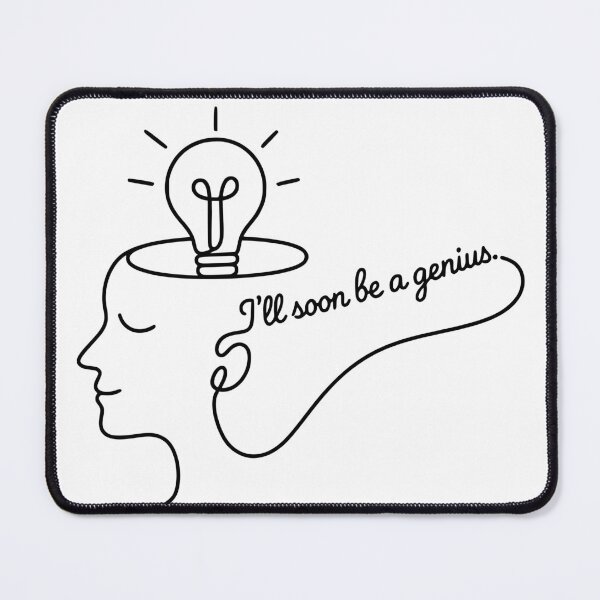 Item preview, I'll Soon Be A Genius — Minimal Line Art Motivational designed and sold by monolithstudio.