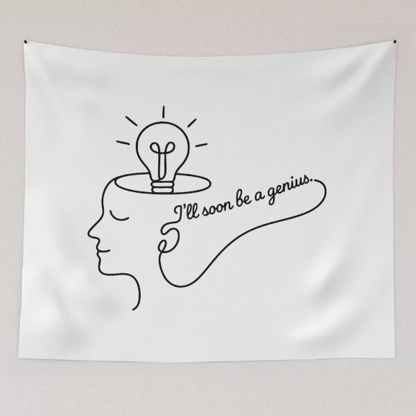 Item preview, I'll Soon Be A Genius — Minimal Line Art Motivational designed and sold by monolithstudio.