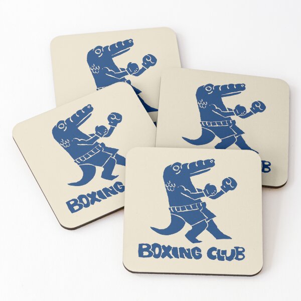 Item preview, Crocodile Boxing Club Hand Drawn Linocut Illustration designed and sold by Childish by Design.