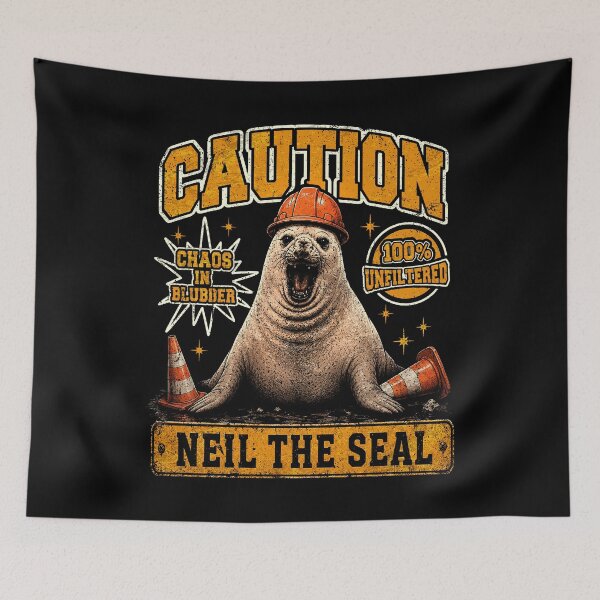 Item preview, Neil The Seal Neiled It Funny Elephant Seal Meme designed and sold by elongatedjazz.