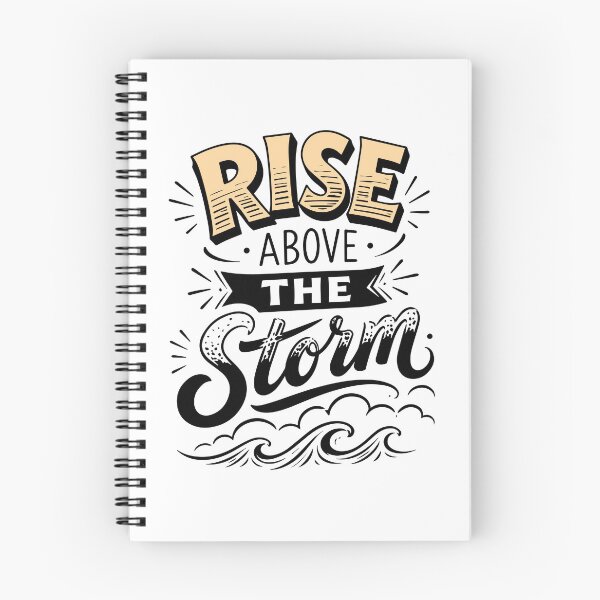 Item preview, Rise Above the Storm – Motivational Quote designed and sold by Verse & Vibes.