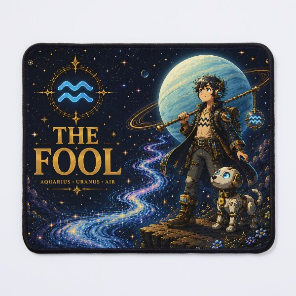 Item preview, The Fool Aquarius Future Tarot designed and sold by Omni Craft .