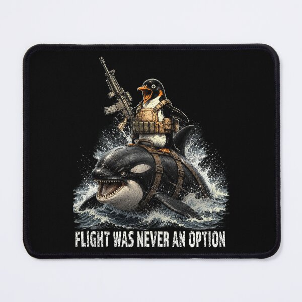 Item preview, Flight was Never an Option Tactical Penguin Funny Bird Meme designed and sold by elongatedjazz.