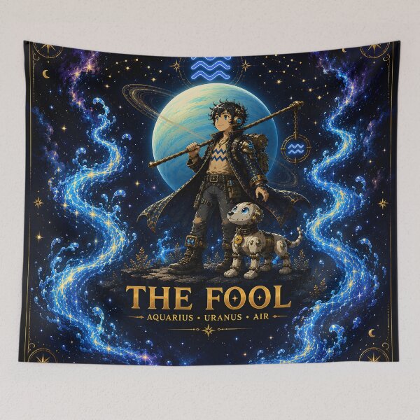 Item preview, The Fool Aquarius Future Tarot designed and sold by Omni Craft .