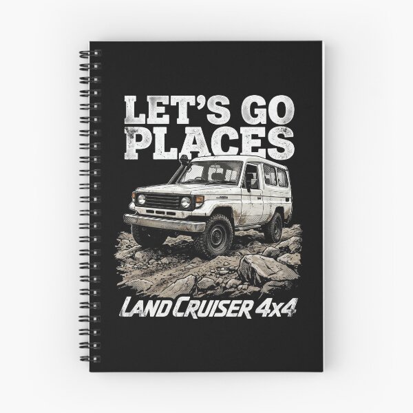 Item preview, "Let's Go Places" Land Cruiser 70 Troopy Retro 4x4 designed and sold by Off-Road-Zone.