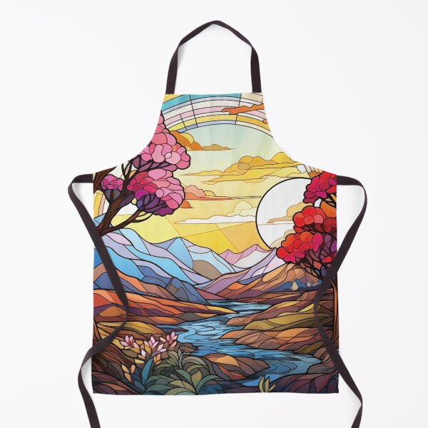 Item preview, Stained Glass Effect Landscape 1 designed and sold by Amy Olsen.