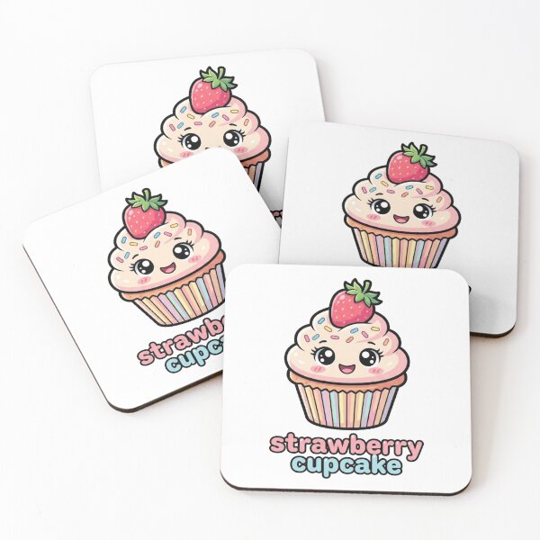 Item preview, Cute Strawberry Cupcake PNG | Kawaii Strawberry Cupcake Clipart  designed and sold by morning sun.