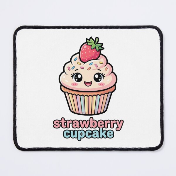 Item preview, Cute Strawberry Cupcake PNG | Kawaii Strawberry Cupcake Clipart designed and sold by morning sun.