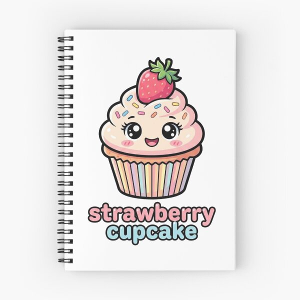 Item preview, Cute Strawberry Cupcake PNG | Kawaii Strawberry Cupcake Clipart  designed and sold by morning sun.